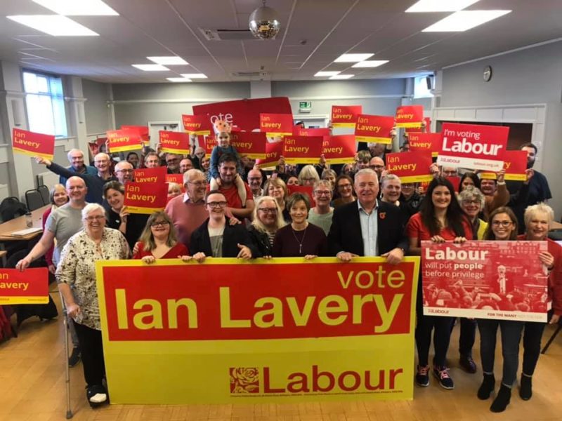 Ian at his 2019 General Election launch in Wansbeck 